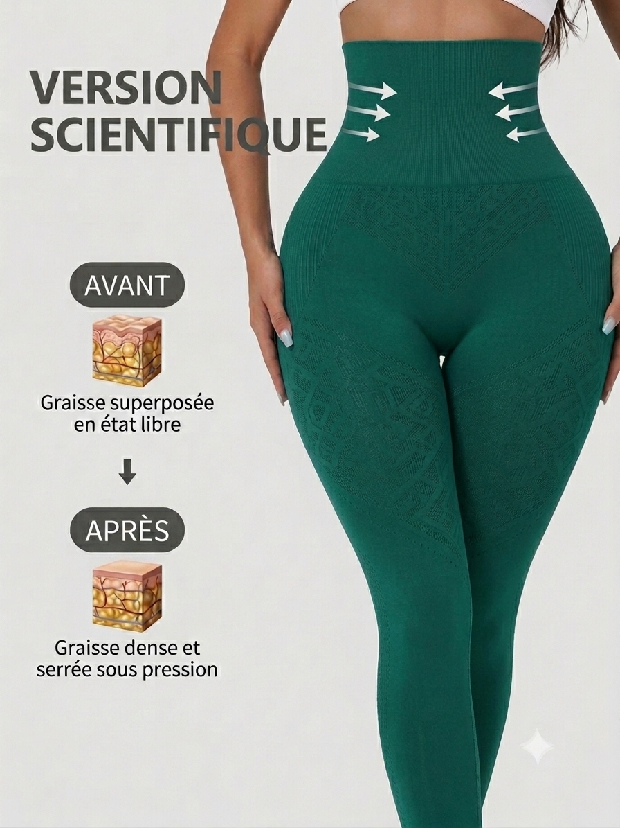 Réduisez l'apparence de la cellulite et brûlez jusqu'à 2× plus de calories grâce au legging Nuéa.